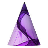 Mystical Layer of Chiffon Scarves Plum パーティーハット (左)