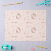 Mystical Libra Zodiac Pattern in Brown & Burgundy 薄葉紙 (クラフト)