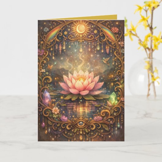Mystical Lotus Magickal Night カード (黄色い花)
