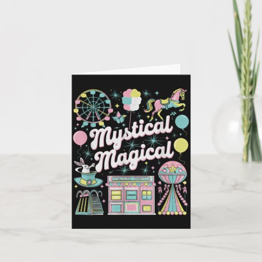 Mystical Magical Retro Aesthetic Space Gift Men Wo カード (正面)