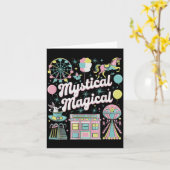 Mystical Magical Retro Aesthetic Space Gift Men Wo カード (黄色い花)