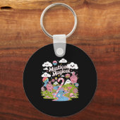 Mystical Magical Retro Aesthetic Space Gift Men Wo キーホルダー (正面)