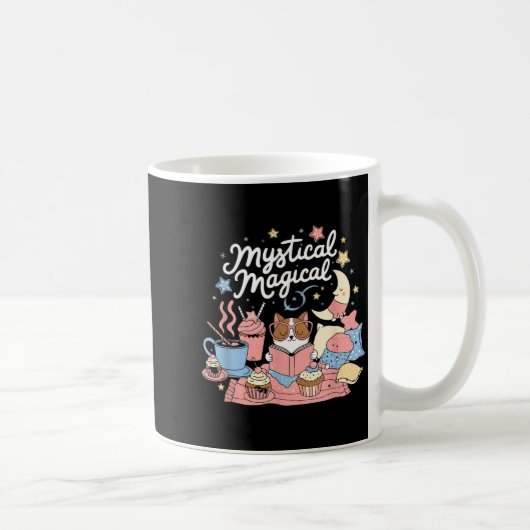 Mystical Magical Retro Aesthetic Space Gift Men Wo コーヒーマグカップ (右)