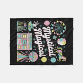 Mystical Magical Retro Aesthetic Space Gift Men Wo フリースブランケット (正面(横))