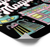 Mystical Magical Retro Aesthetic Space Gift Men Wo ポスター (角)