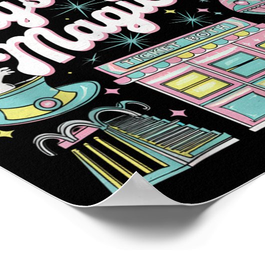 Mystical Magical Retro Aesthetic Space Gift Men Wo ポスター (角)