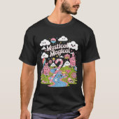 Mystical Magical Retro Aesthetic Space Gift Men Wo Tシャツ (正面)