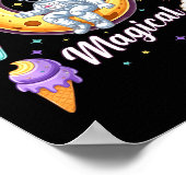 Mystical Magical Retro Aesthetic Space Men Women K ポスター (角)