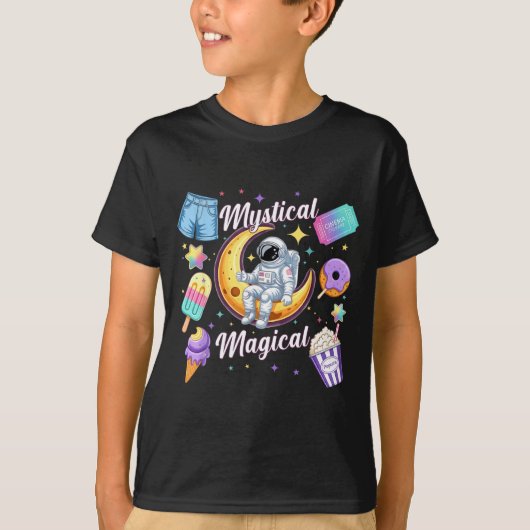 Mystical Magical Retro Aesthetic Space Men Women K Tシャツ (正面)