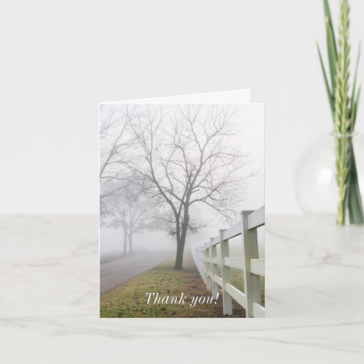Mystical Misty Morning Thank You Card サンキューカード (正面)