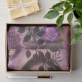 Mystical Mixed Media Floral Archway Purple Pink 薄葉紙 (ギフト)