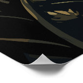 Mystical Moon Goddess, Celestial Woman Silhouette  ポスター (角)