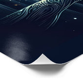 Mystical Moon Owl Celestial Forest Glow ポスター (コーナー)