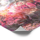 Mystical Moon Tree Fantasy Landscape ポスター (角)