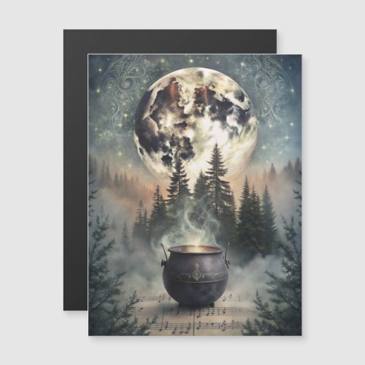 Mystical Moonlit Forest Cauldron -Witchy Magic Art (正面/裏面)