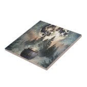 Mystical Moonlit Forest Cauldron -Witchy Magic Art タイル (側面)