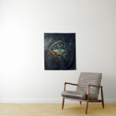 Mystical Moth and Moon Phases Portal Art タペストリー (インサイチュ)