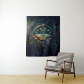 Mystical Moth and Moon Phases Portal Art LARGE タペストリー (インサイチュ)