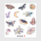 Mystical Moth Crystal Stickers Set シール (シート)
