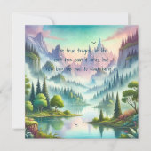 Mystical Mountains & Quote	 ノートカード (正面)