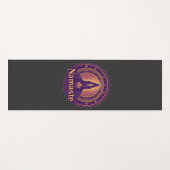 Mystical Namaste Yoga Mat with Praying Hands & Man ヨガマット (正面(横))