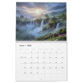 Mystical Nature Landscapes 2026 Fantasy Wall カレンダー (3月 2026)