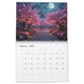 Mystical Nature Landscapes 2026 Fantasy Wall カレンダー (2月 2026)