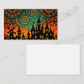 Mystical Night Castle Silhouette 名刺 (正面/裏面)