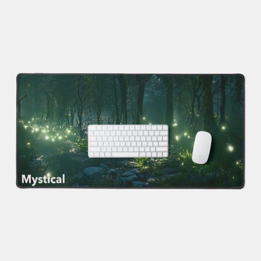Mystical Night Forest デスクマット (キーボード&マウス)