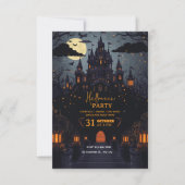 Mystical Night-Themed Halloween Party Invitation  招待状 (正面)