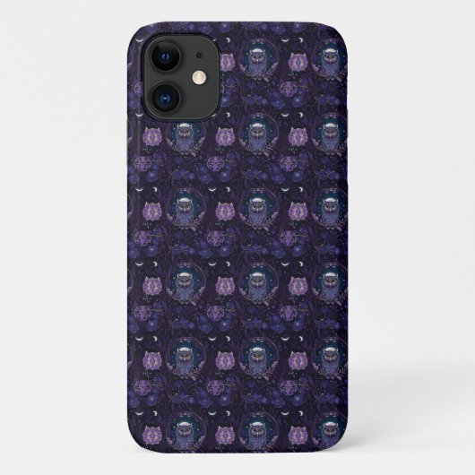 Mystical Owl Forest Phone Case Case-Mate iPhoneケース (裏面)