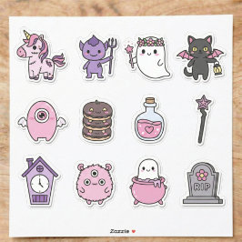 Mystical Pastel Haunts Sticker Pack シール