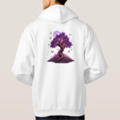 Mystical Purple Moon Tree Sweatshirt パーカ (裏面)