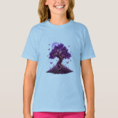 Mystical Purple Moon Tree Sweatshirt Tシャツ (正面)