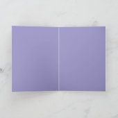 Mystical Purple Rose Folded Birthday Card, Blank カード (内部)