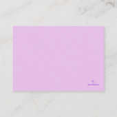 Mystical Purple Rose Wedding エンクロージャーカード (裏面)