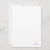 Mystical Purple Rose Wedding セーブザデート (裏面)