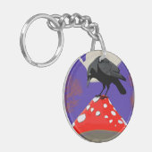 🗝️ **Mystical Raven Acrylic Keychain キーホルダー (正面左)