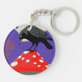 🗝️ **Mystical Raven Acrylic Keychain キーホルダー (裏面)