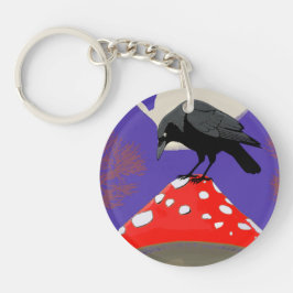 🗝️ **Mystical Raven Acrylic Keychain キーホルダー