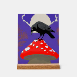 🔮 Mystical Raven Acrylic Sign アクリルサイン