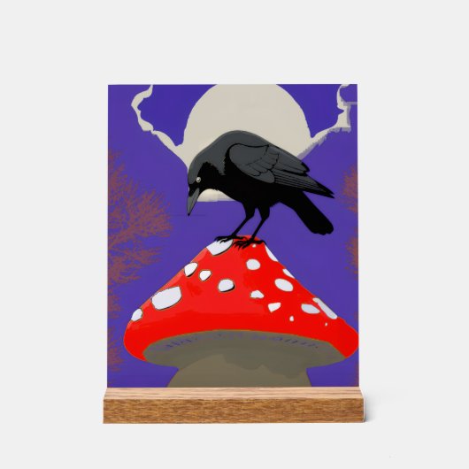 🔮 Mystical Raven Acrylic Sign アクリルサイン (正面)