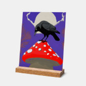 🔮 Mystical Raven Acrylic Sign アクリルサイン (傾斜)