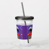 🖤 Mystical Raven Acrylic Tumbler アクリルタンブラー (左)
