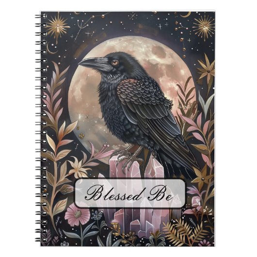 Mystical Raven Crystal ノートブック (正面)