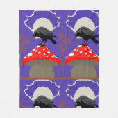 ❄️ Mystical Raven Fleece Blanket フリースブランケット (正面)