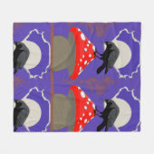 ❄️ Mystical Raven Fleece Blanket フリースブランケット (正面(横))