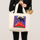 🖤 Mystical Raven Jumbo Tote Bag ラージトートバッグ (正面(商品))