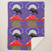 🛌 Mystical Raven Sherpa Blanket シェルパブランケット (正面)