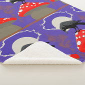 🛌 Mystical Raven Sherpa Blanket シェルパブランケット (3/4)